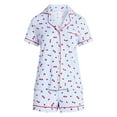 thumbnail image 6 of Joyspun Women's Dreamy Soft Collection Notch Collar Top and Shorts Pajama Set, 2-Piece, Sizes XS-3X, 6 of 6