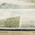 thumbnail image 3 of 8' X 10' Blue Green Grey Gold And Ivory Geometric Power Loom Stain Resistant Area Rug, 3 of 5