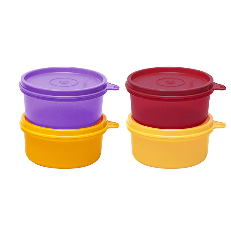 Tupperware Spill Proof Tropical Bowls 210ml Set of 4