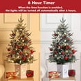 thumbnail image 6 of Christmas Tree - 3ft-4.5 Imitation Fiber Optic Light Flocked Tree, Home Decoration, Christmas Gift, 6 of 9