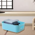thumbnail image 4 of Caja de almacenamiento de escritorio, cesta de almacenamiento, organizador de maquillaje, contenedor para dormitorio, sala de juegos, baño, armario de Verde claro, 4 of 6