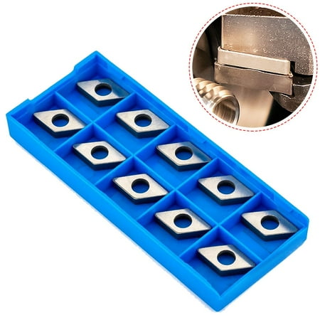 

10 Pcs MD1103 Carbide Inserts Carving Cutter Wood Lathe Tungsten Steel Tool Set