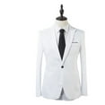 thumbnail image 2 of Mens Formal Blazer Jacket Coat Pants Slim Business Suit Tuxedos Party Wedding, 2 of 11