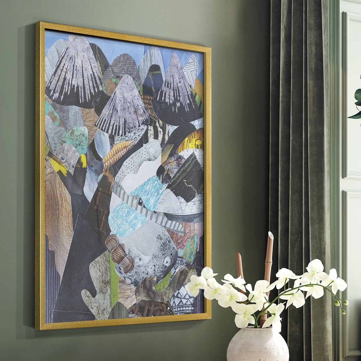 Arizona Highways Framed Print in Gold Solid Wood Framed Print No Nail Hanging