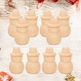 thumbnail image 5 of RENACLIPY 20-Pack Unpainted Wooden Snowman Peg Dolls for Crafts, Home Decor, Holiday Decorations and Projects, 5 of 6