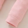 thumbnail image 6 of Fesfesfes Infant Baby Jumpsuit Girls Clothes Bow Tie Romper Pants Hairband Outfits Set Solid Print Clothes, 6 of 6