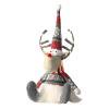 thumbnail image 1 of Muñeco sentado de ciervo, juguetes divertidos de ciervo de alce de peluche, decoraciones navideñas para el hogar (gris), 1 of 6