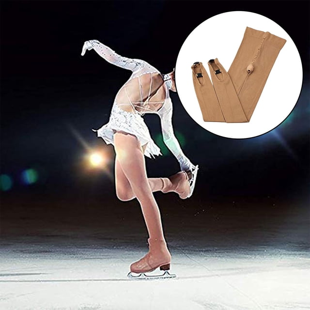 Mallas de patinaje artístico DYNWAVEMX para mujeres y niñas calcetín térmico