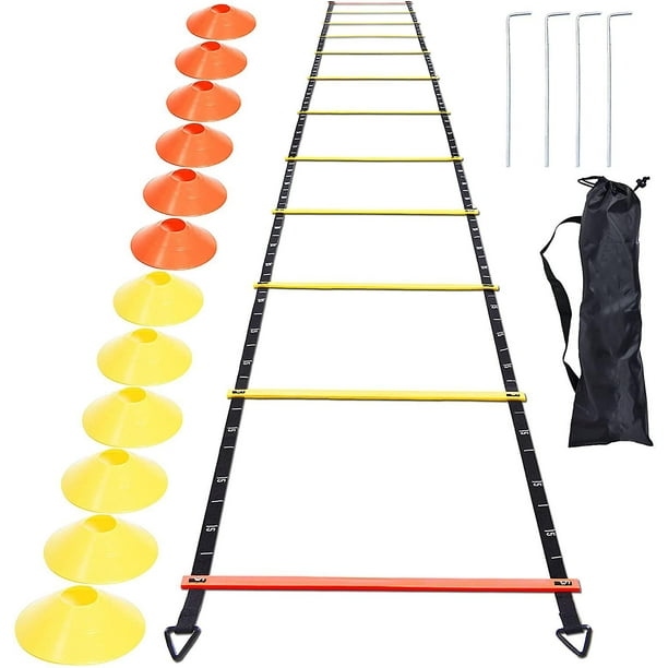 Flexibilité Agilité Échelle Nylon Strap Jumping Ladder Vitesse Formation  Fitness Escalier Échelle Football Formation Échelle d'énergie