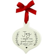 LCP 12662 Doodle Joy Ribbon Hang Christmas Ornament