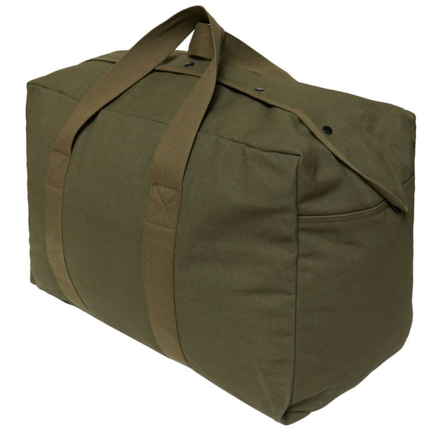 Hoplite Heavy Duty Canvas Duffel Parachute Cargo Bag, Tactical Military