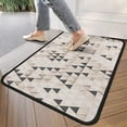 thumbnail image 4 of Beige Geometric Triangle Pattern Door Rugs,Washable Non Slip Door Mats Indoor,Decorative Door Mats,Entry Mat Indoor for Entrance,Bedroom,Kitchen,Bathroom,30"x17", 4 of 6