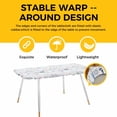 thumbnail image 4 of Ocean Nautical Table Cloths for 8 Foot Rectangle Tables, Rustic Anchors Fish Oars Lighthouses Patio Waterproof Elastic Fitted Tablecloths, Washable Rectangular Table Cover for Camping, 4 of 8