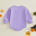 thumbnail image 4 of Krdevn Baby Halloween Long Sleeve Bodysuit Wicked Cute Witch Hat Broom Print Soft Romper Newborn Holiday Outfit,6-12 Months, 4 of 6