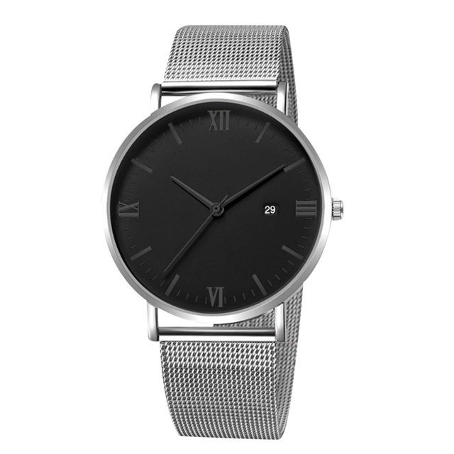 WIFKLSIIPG Simple Mesh Strap Quartz Watch Men's Watch Unisex Fashion Quartz Watch Versatile Men's Daily Watch