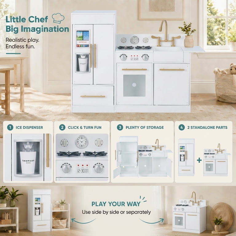 Teamson Kids Little Chef Charlotte Play Kitchen, 2-Piece photo 3