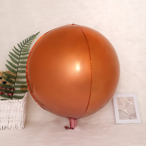 Globo de película de aluminio, globo redondo 4D, decoración para bodas, fiestas de cumpleaños, globo de papel de aluminio