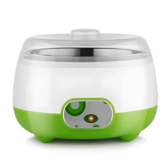 HIBIBUD Yogurt Maker,Compact Greek Yogurt Maker Machine with Stainless Steel Inner Pot,1L Yogurt Maker Machine Auto Constant Temperature for Home Organic Yogurt Fruit Maker (US Plug)