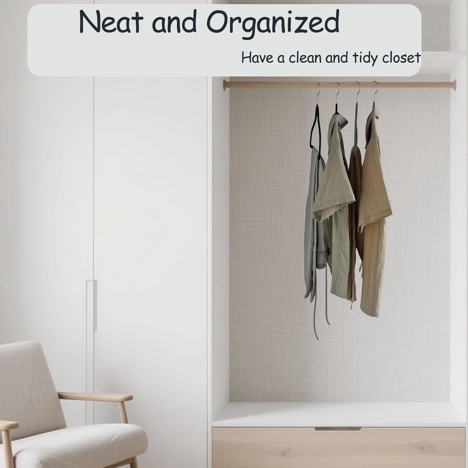 URBY 24pcs Extra Wide Velvet Hangers 21 Inch for Plus Size Clothes, Ivory