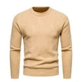 thumbnail image 2 of Yuyuzo Sweater for Men Long Sleeve High Neck Knit Wear Sweatshirts Fall Winter Solid Color Basic Pullover Tops, 2 of 7