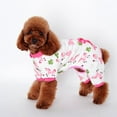 thumbnail image 2 of Wuztai Pet Dog Shirt Print Hooded Clothes, Warm Puppy Coat for Small Medium Large Dogs, Comfortable Pet Apparel Nightwear, 2 of 5