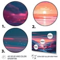 thumbnail image 3 of Designart "Winter Sunrise Over The Lake And Mountains II" Landscape Lake Mountains Wall Art For Bathroom, 3 of 5