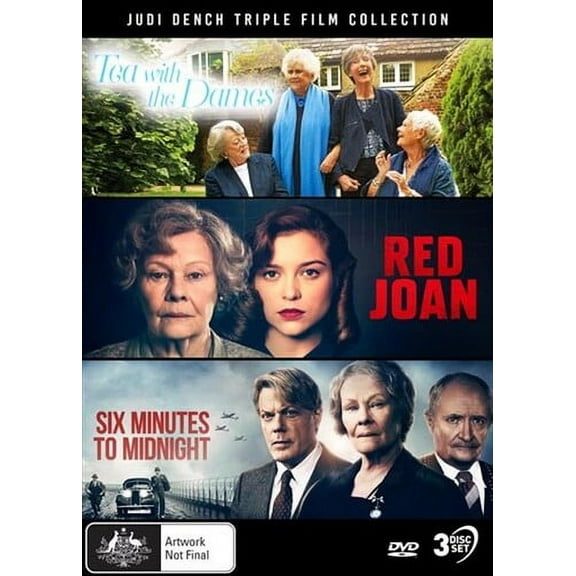 Judi Dench: Triple Film Collection (Tea With The Dames / Red Joan / Six Minutes To Midnight) - NTSC/0 (DVD), Via Vision, Drama