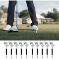 thumbnail image 1 of 10pcs Golf Tees For Golf Lovers Beginners, Professional Plastic Golf Tees, 10 Degree Oblique Insertion Golf Tee Flight-path Golf Tees, 1 of 5