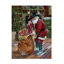 Jack Sorenson 'New Boots for Christmas' Canvas Art