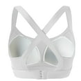 thumbnail image 6 of Ohufall Sports Bras for Women Solid Casual High Impact Wirefree Yoga Bra Criss-Cross Back Soft Support Full Coverage Bra Gathering Shockproof Gym Workout Bra, 6 of 6