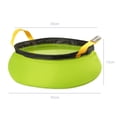 thumbnail image 2 of Bolsa para baño de pies, lavabo plegable de 10L, cubo de agua 20D para lavabo de viaje, calidad superior, 2 of 3