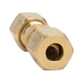 thumbnail image 3 of 10Pcs Brake Line Connector 1/4 5/16 3/8 Straight Brass Brake Line Compression Fitting Unions For OD Tubing Car Accessories, 3 of 9