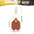 thumbnail image 2 of Uxcell Leather Key Sleeve Broken Car Key Loop Replacement with Clasp for Women Brown, 2 of 5