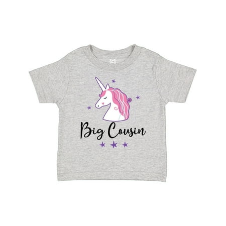 

Inktastic Big Cousin Unicorn Announcement Gift Toddler Toddler Girl T-Shirt