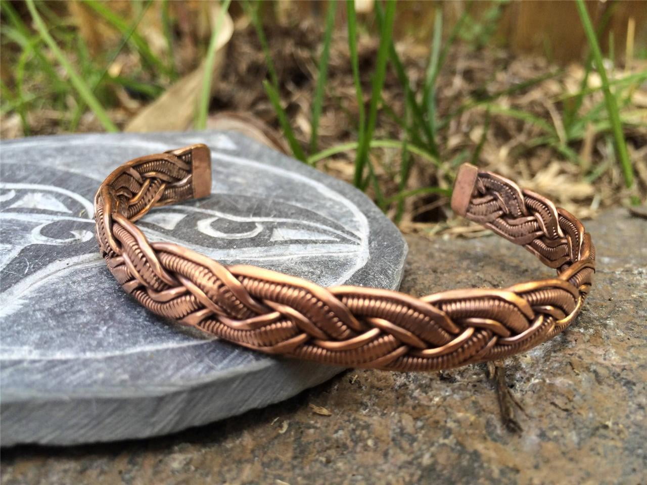 1 Elegant Copper Bracelet 100% Pure Solid Magnetic Bangle Pain Relief —  AllTopBargains