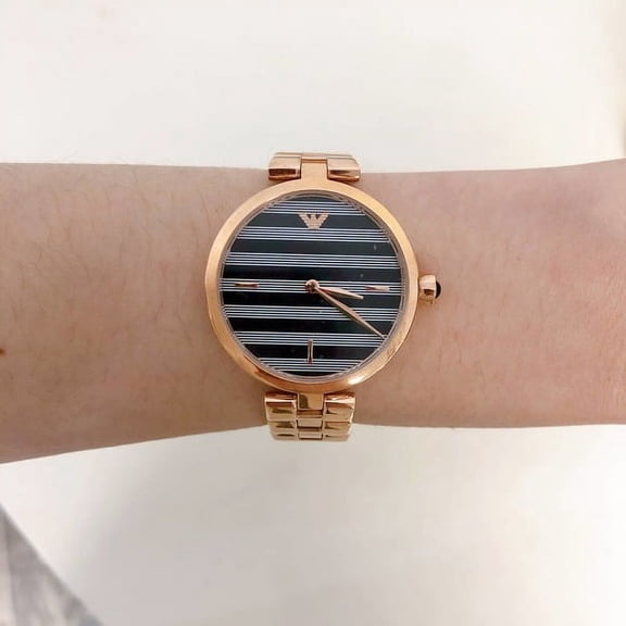 Emporio Armani AR11220 Quartz Blue and Grey Dial Ladies Watch