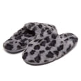 thumbnail image 2 of Pantuflas Laura Ashley con Estampado de Animal en Terciopelo para Mujer, Gris, 2 of 5