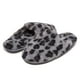 thumbnail image 2 of Pantuflas Laura Ashley de Felpa con Espuma de Memoria y Estampado Animal Gris, 2 of 5