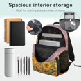 thumbnail image 5 of Bulopur Girls 17 Inch Backpack Set, 4 Piece Sunflower Horse Print School Bookbag with Lunch Box, Water Bottle Holder and Pencil Case for Elementary, 5 of 8