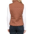 thumbnail image 5 of NE PEOPLE Women’s Quilted Vest – Lightweight Sleeveless Full Zip Up Casual Stand Collar Padding Gilet Jacket with Pockets NEWV40 New Camel S, 5 of 7