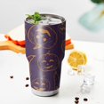 thumbnail image 3 of 30oz Halloween Orange Pumpkins on Purple Tumblers Stainless Steel Tumbler with Lid and Straw,Vacuum Insulated Double Wall Travel Tumbler Cups Mug with Cleaning Brush for Coffee,Tea, 3 of 7