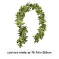 thumbnail image 3 of CASAFUN Artificial Eucalyptus Garland 2.58 Ft Silk Artificial Vines Hanging Leaves Plants Greenery Garland for Indoor Outdoor Wedding Backdrop Arch Wall Decor, 3 of 6