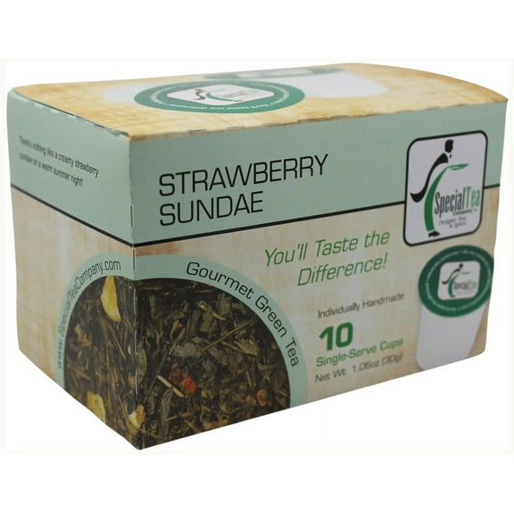 Special Tea Strawberry Sundae Green Tea Single Serve Cups
