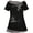 Black, variant on Two T Shirts for Women Graphic Print Crew Neck Vacation Tops Oversized Basic Summer Short Sleeve Casual Tees