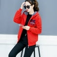 thumbnail image 2 of Vedolay Women's Cardigans Knitted Long Sleeve Slim Fit Workout Cardigans Red,L, 2 of 4