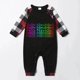 thumbnail image 3 of Conjunto de pijamas familiares a juego de Navidad, diseño exclusivo de WordArt, Feliz Navidad, color negro y rojo, 3 of 3