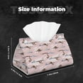 thumbnail image 6 of Goofa Cloud Sloth Pattern Triangle Square Tissue Box Cover, Modern PVC Leathe Facial Paper Holder,Decorative Holder/Organizer for Bathroom Vanity Countertop, 6 of 9