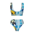 thumbnail image 5 of Daiia French Bulldog Dog in a Bathtub Women's Bikini Set Two Piece Swimsuit High Waisted Bikini Adjustable Straps Bikini Perfect for Beach, Pool, and Summer Vacation-Small, 5 of 9