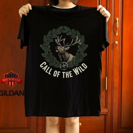 Call Of The Wild Elk Bugling Hunter Wildlife Forest Holiday Scene Graphic for unisex up to 5XL