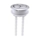 thumbnail image 1 of Botón pulsador para tanque de inodoro, piezas de cisterna galvanizadas, compatible con orificio de cerámica de 50 mm, 1 of 9